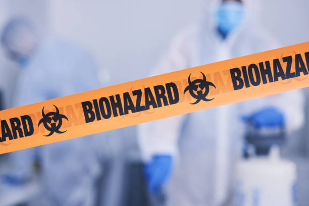 Professional Biohazard technician working in Blue Jay, OH